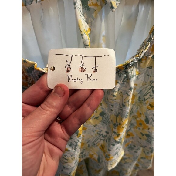 Floral Halter Maxi Dress- Large - Picture 5 of 9